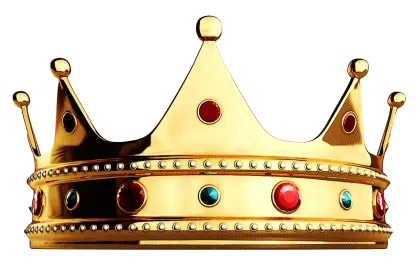Golden Crown with Gemstones