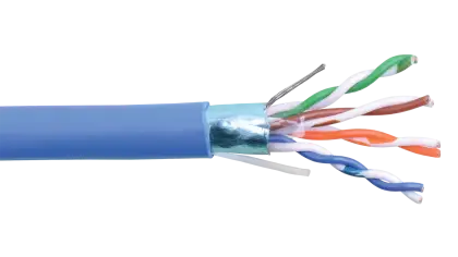Blue Ethernet Cable with Internal Wiring