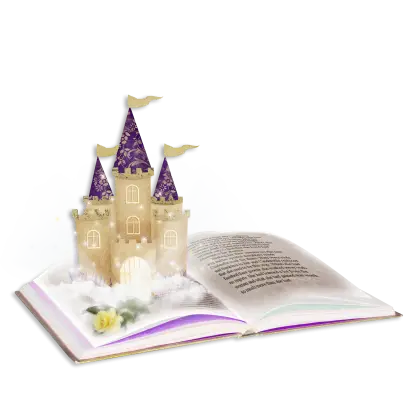 Castle Emerging from Book