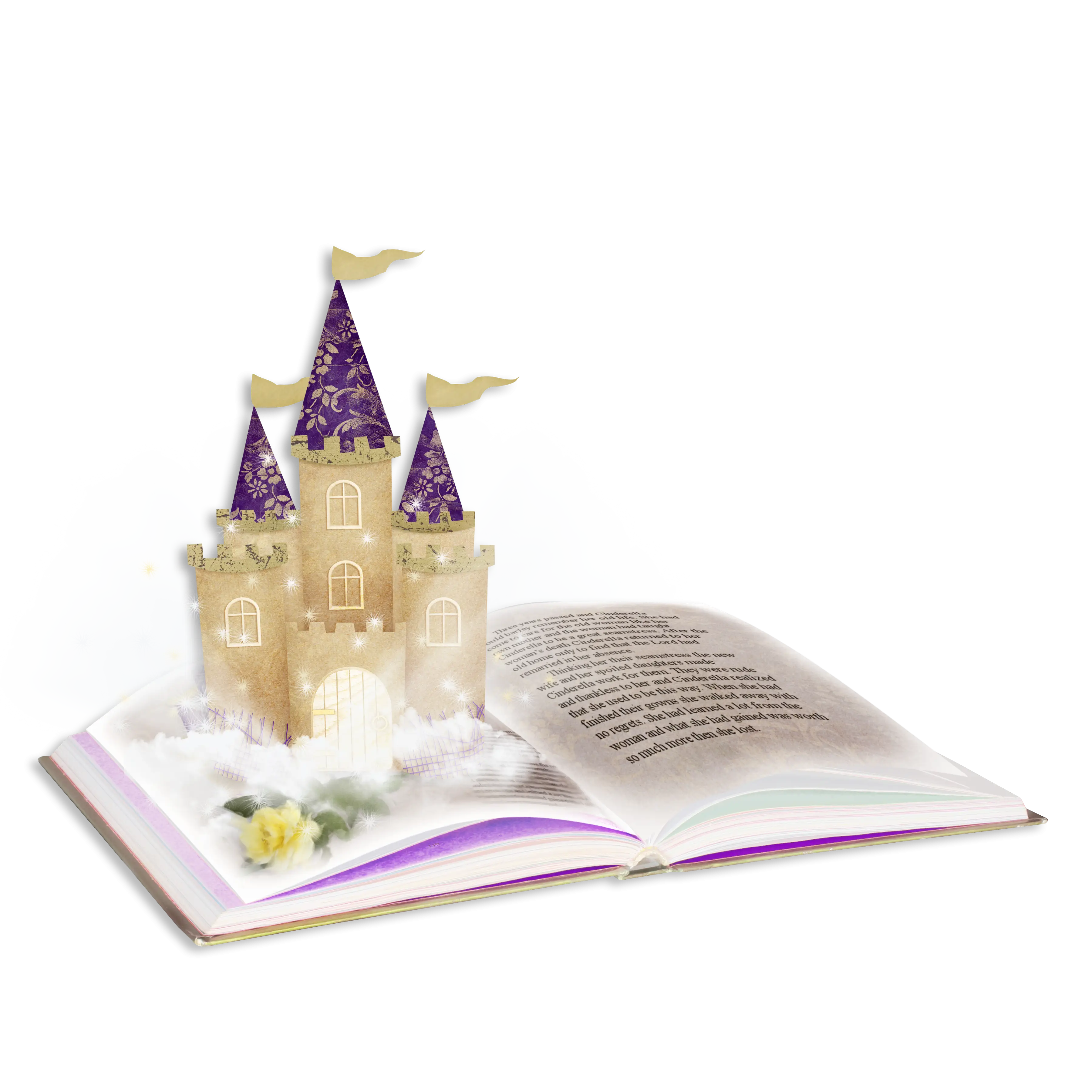 Castle Emerging from Book