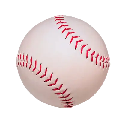 White Baseball with Red Stitches for Sports Enthusiasts