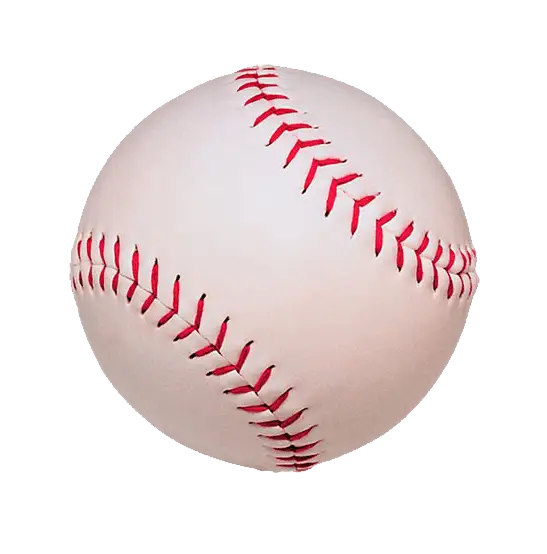 White Baseball with Red Stitches for Sports Enthusiasts