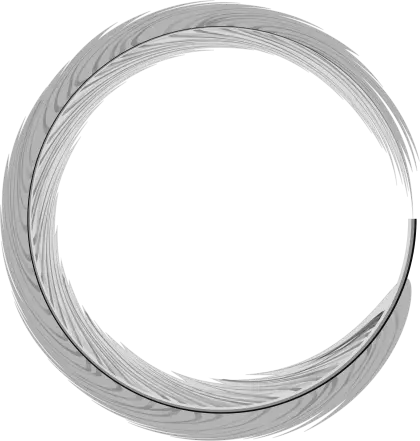 Gray Circular Brushstroke Design