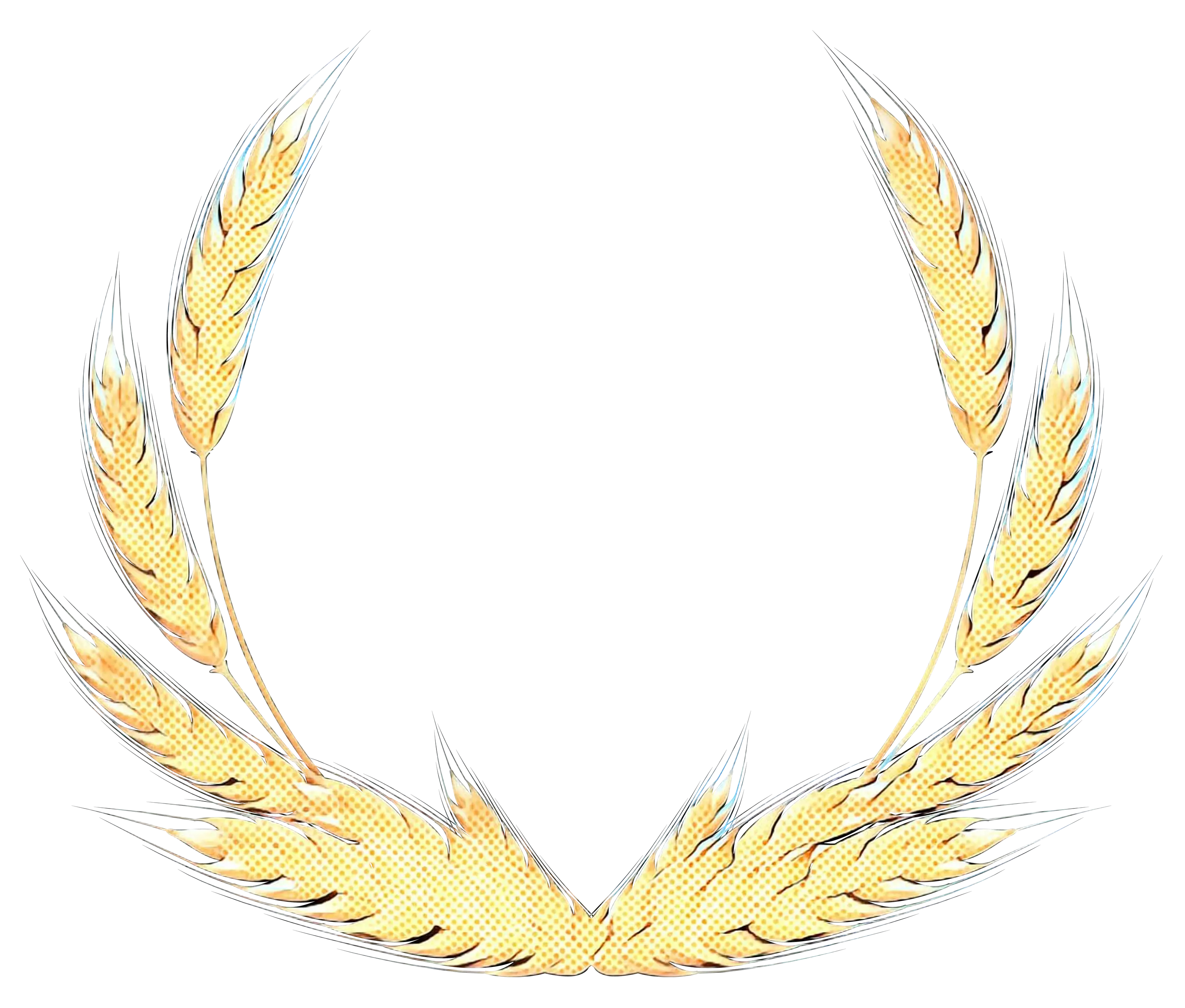 Golden Wheat Wreath Symbol