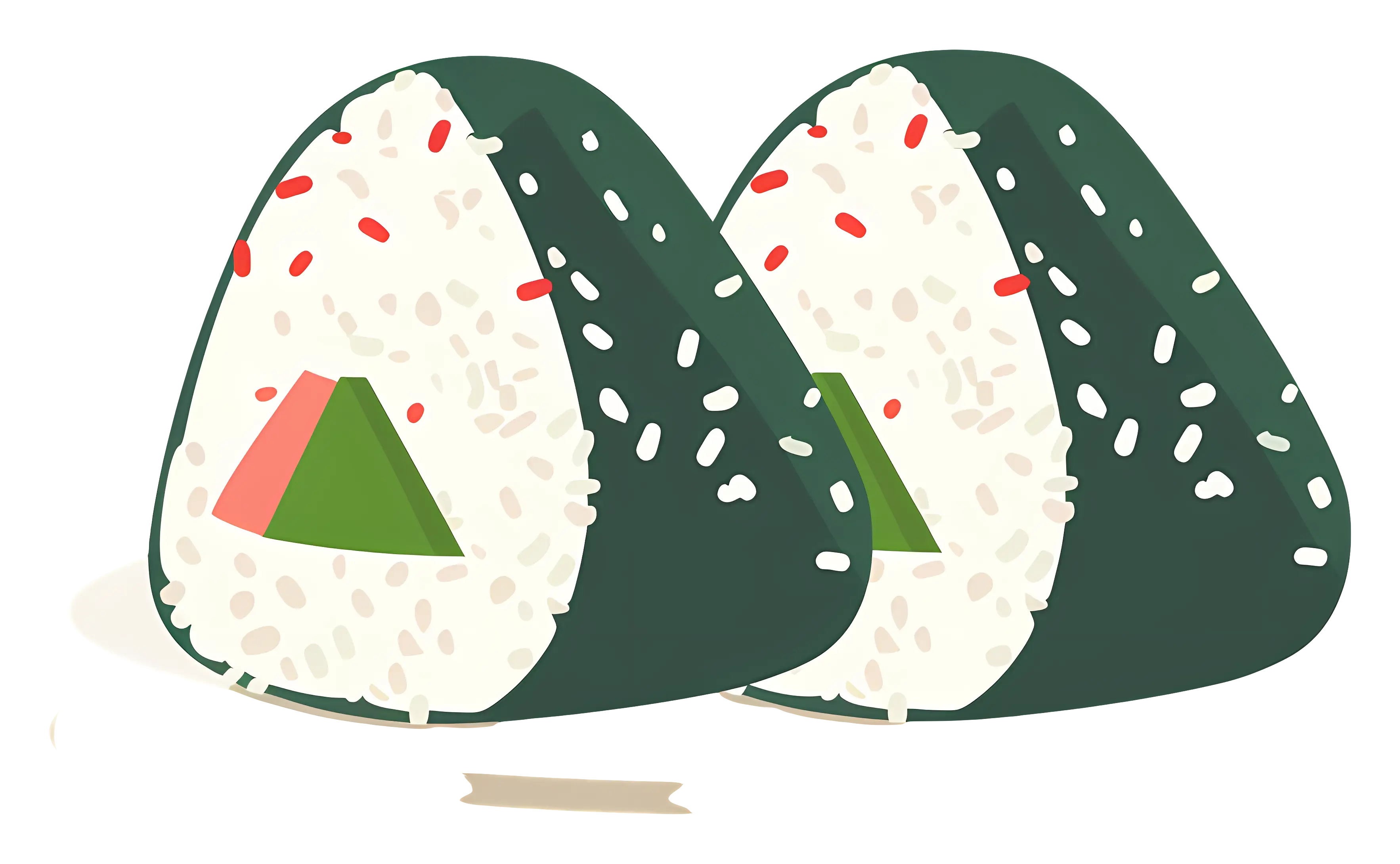 Pair of Onigiri with Filling