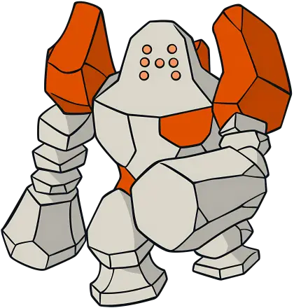 Rocky Creature with Orange Accents