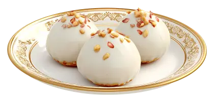 Gourmet Dessert Balls on Plate