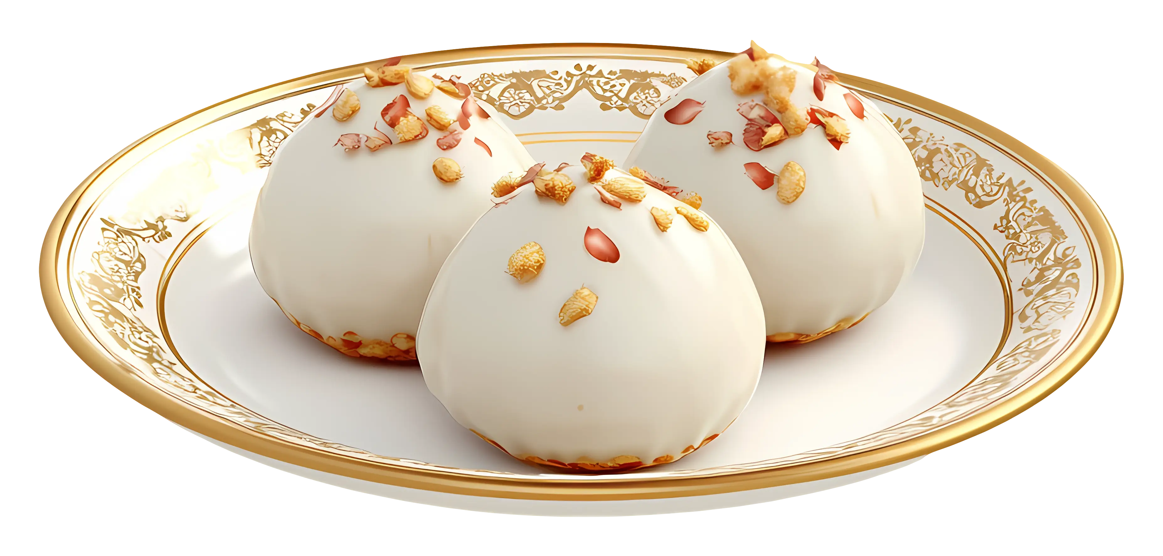 Gourmet Dessert Balls on Plate