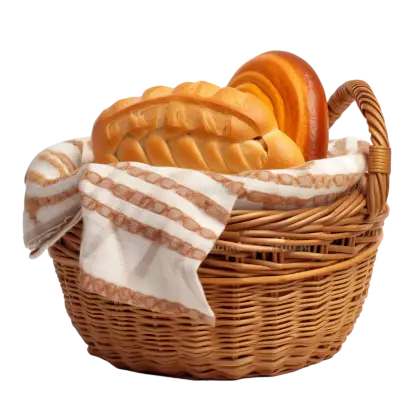 Basket of Freshly Baked Bread