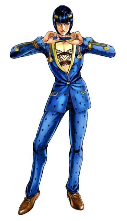 Anime Character in Blue Suit