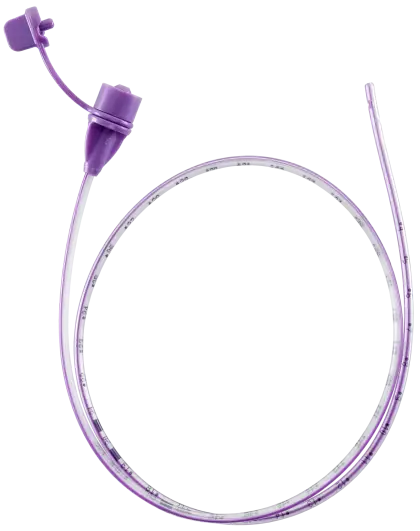 Purple Feeding Tube for Medical Use