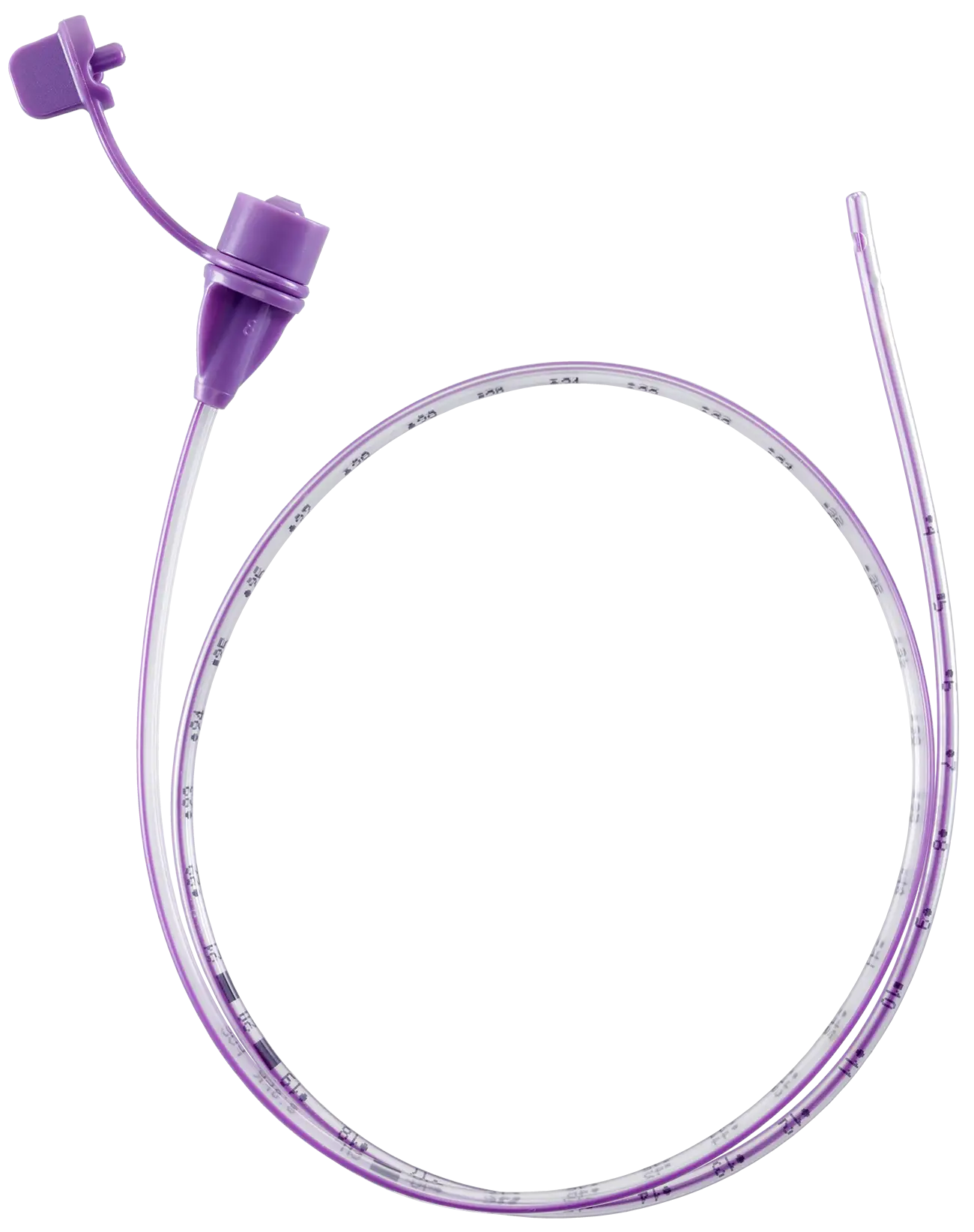 Purple Feeding Tube for Medical Use