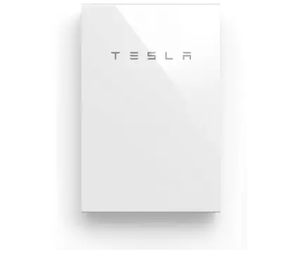 White Tesla Powerwall Energy Storage