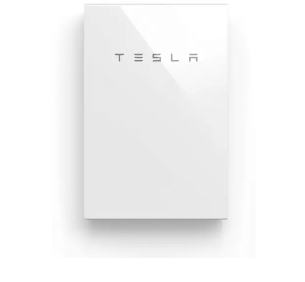 White Tesla Powerwall Energy Storage
