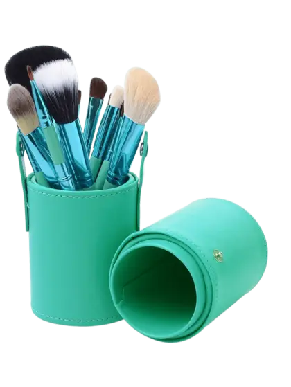 Turquoise Makeup Brush Set