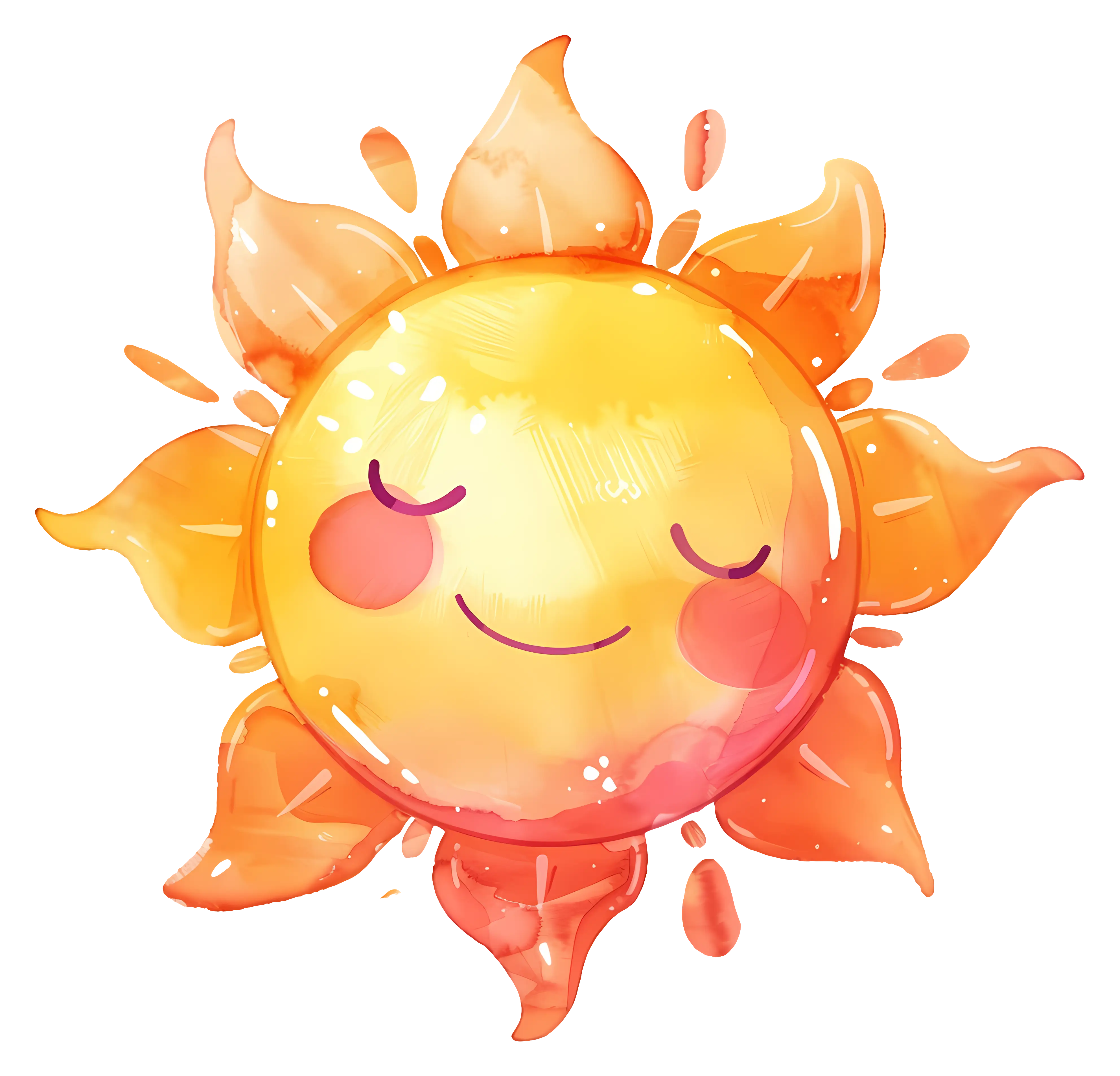 Smiling Sun with Bright Colors