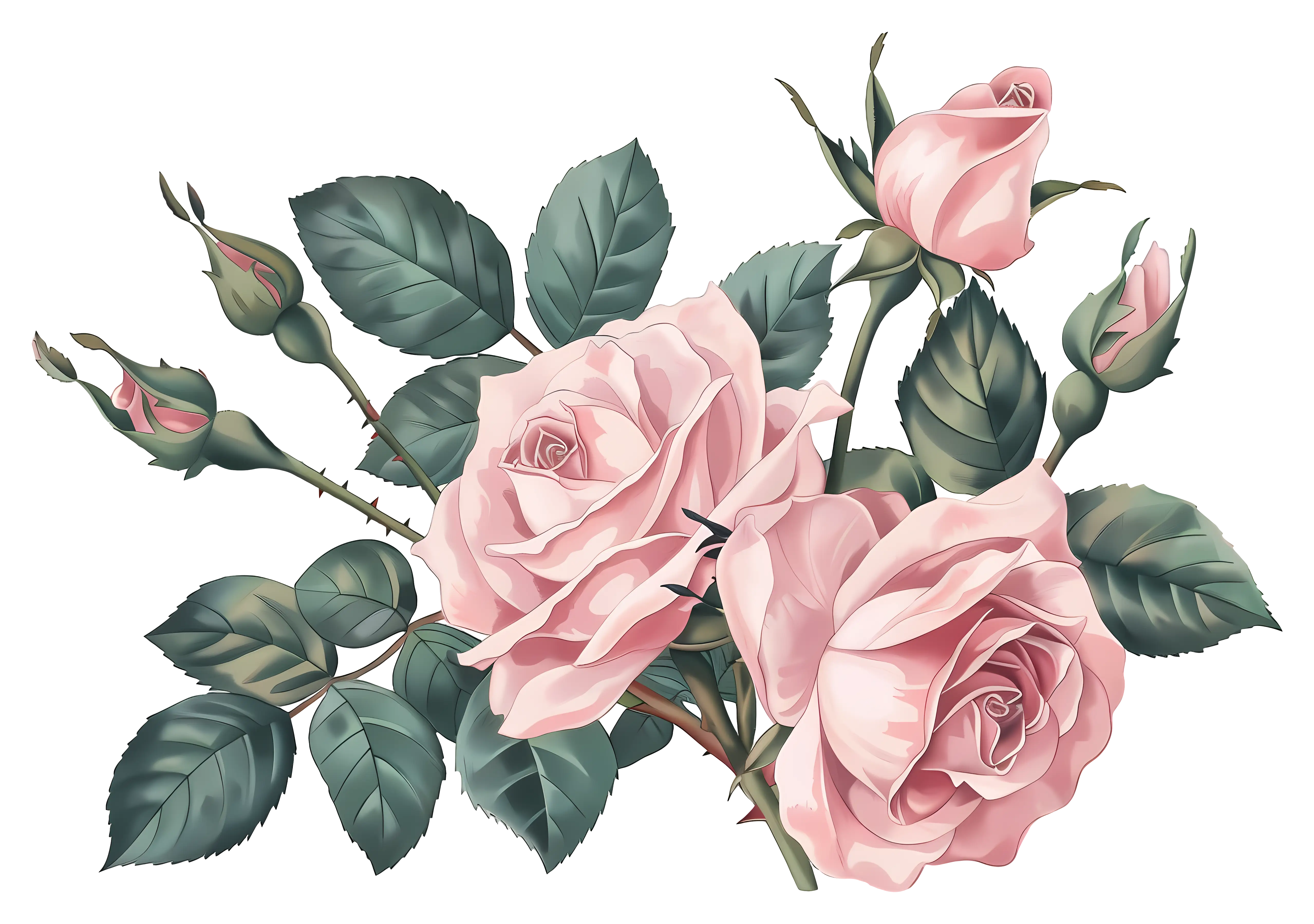 Beautiful Pink Roses Bouquet