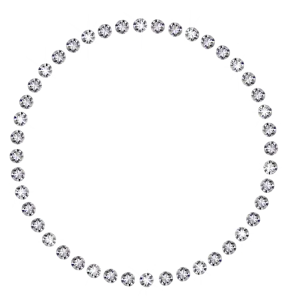 Sparkling Diamond Circle