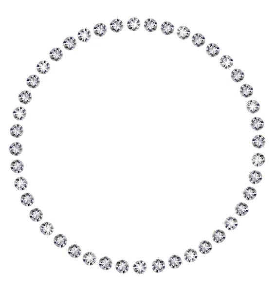 Sparkling Diamond Circle