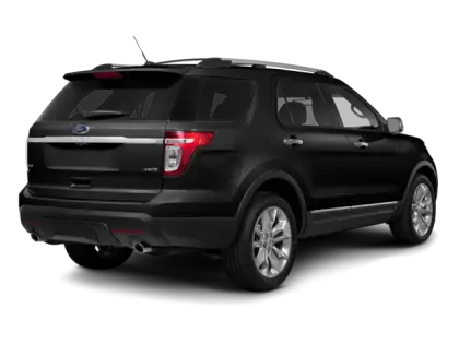 Black SUV Car Rear Perspective