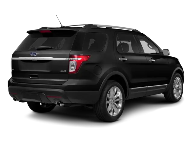 Black SUV Car Rear Perspective