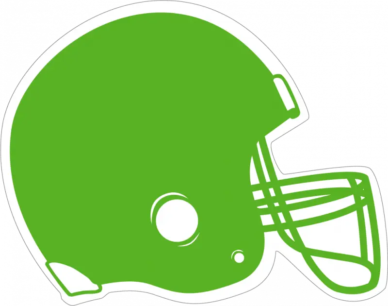 Green Sports Football Helmet