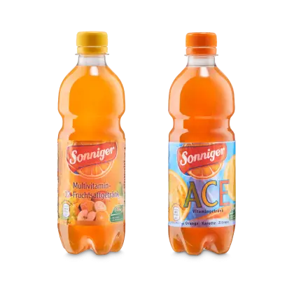 Sonniger Juice Bottles with Vitamins