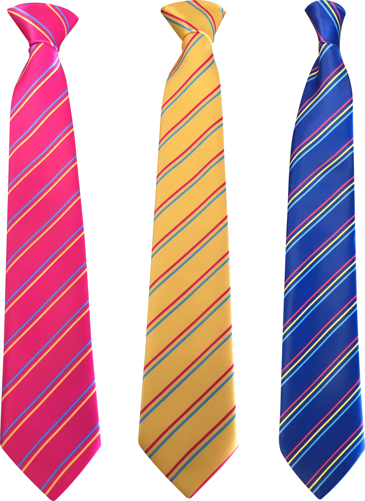 Colorful Striped Neckties for Formal Wear