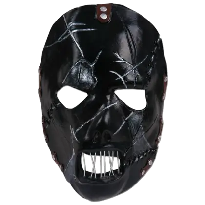 Scary Black Stitched Mask