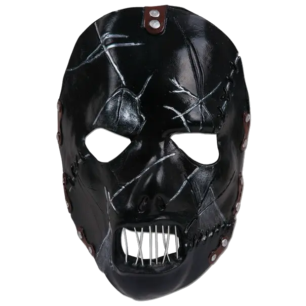 Scary Black Stitched Mask