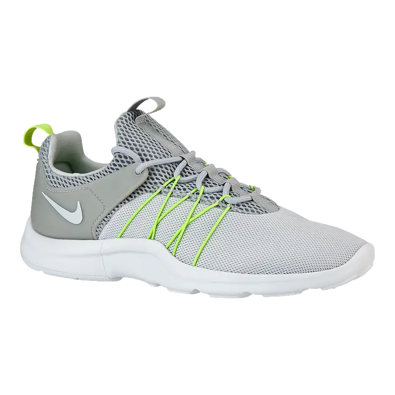 Gray and Green Sneaker