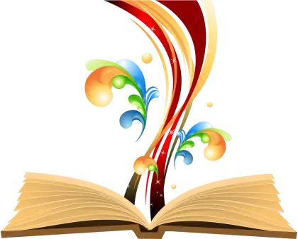 Colorful Open Book Illustration