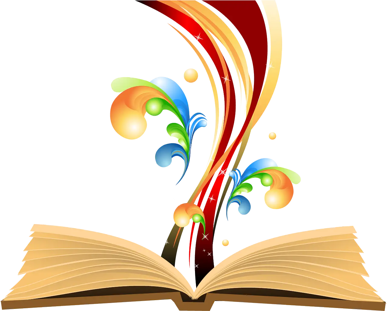 Colorful Open Book Illustration