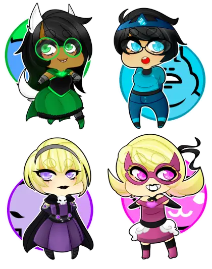 Cute Chibi Cartoon Characters