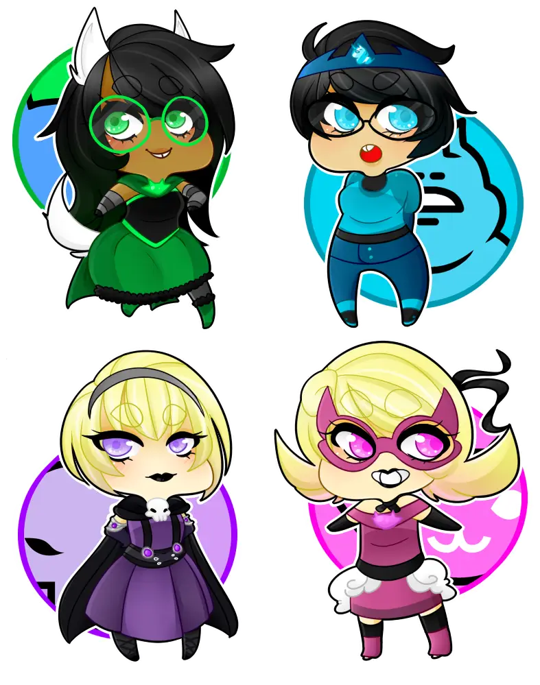 Cute Chibi Cartoon Characters