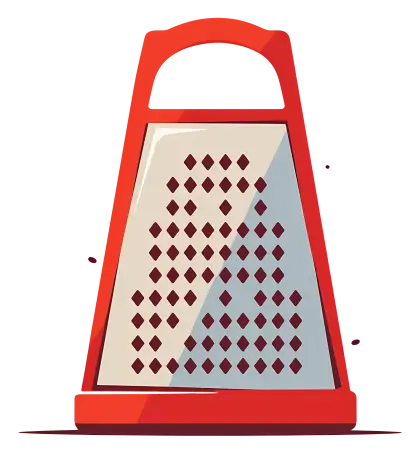 Red Cheese Grater for Kitchen Use