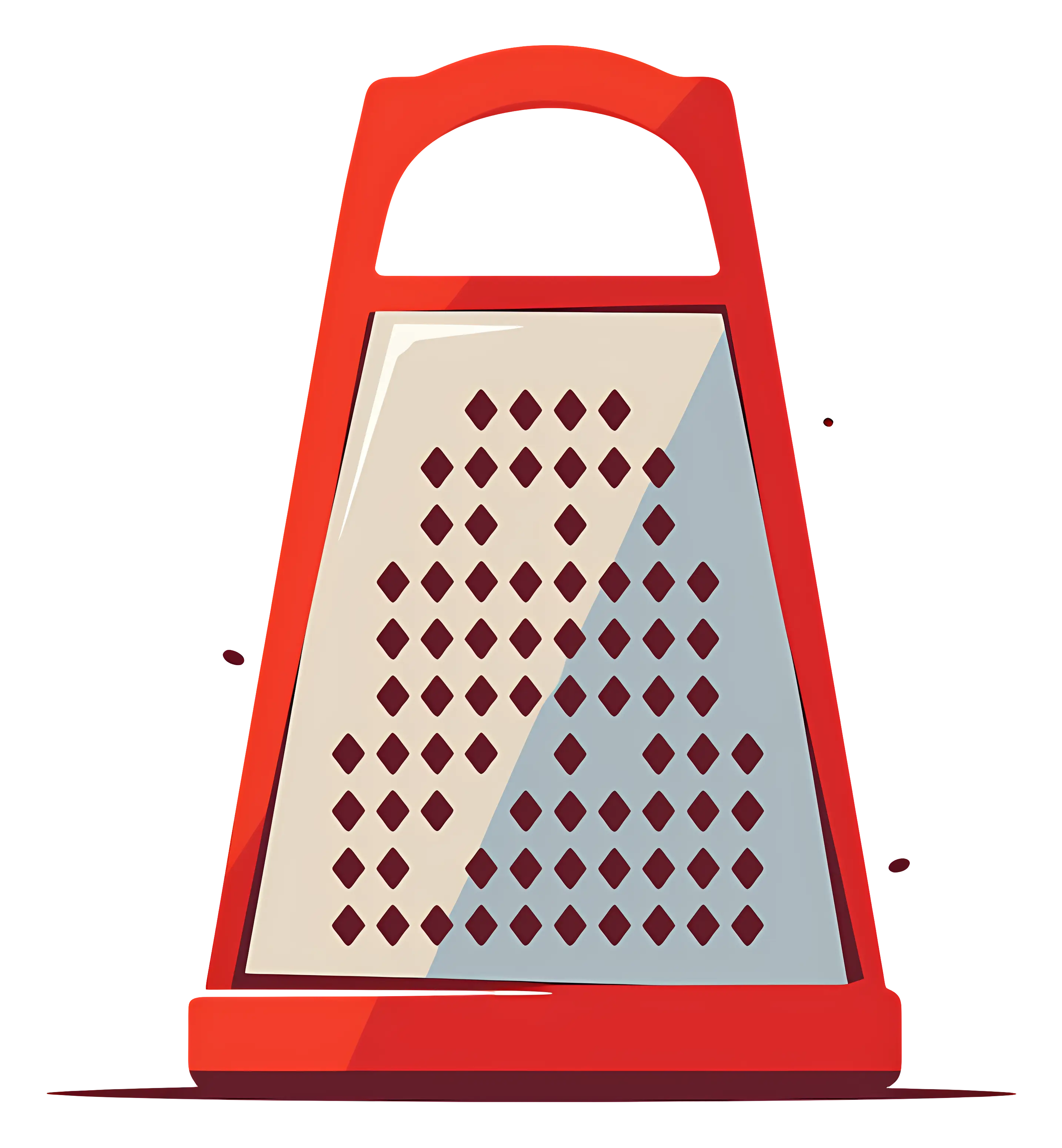 Red Cheese Grater for Kitchen Use