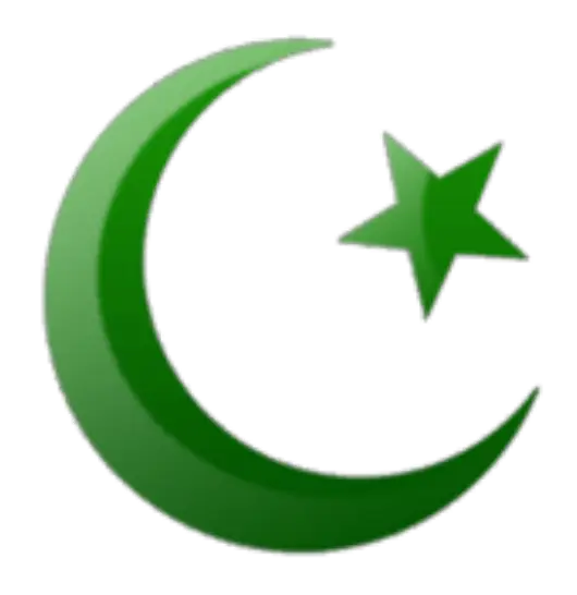 Green Crescent and Star Symbol