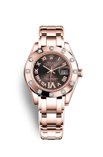 Rose Gold Watch with Diamond Accents