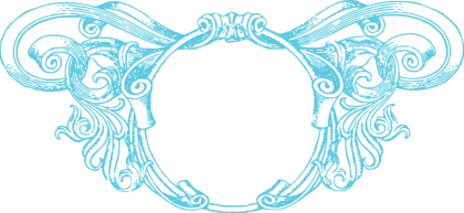 Vintage Ornate Blue Frame