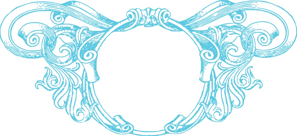 Vintage Ornate Blue Frame