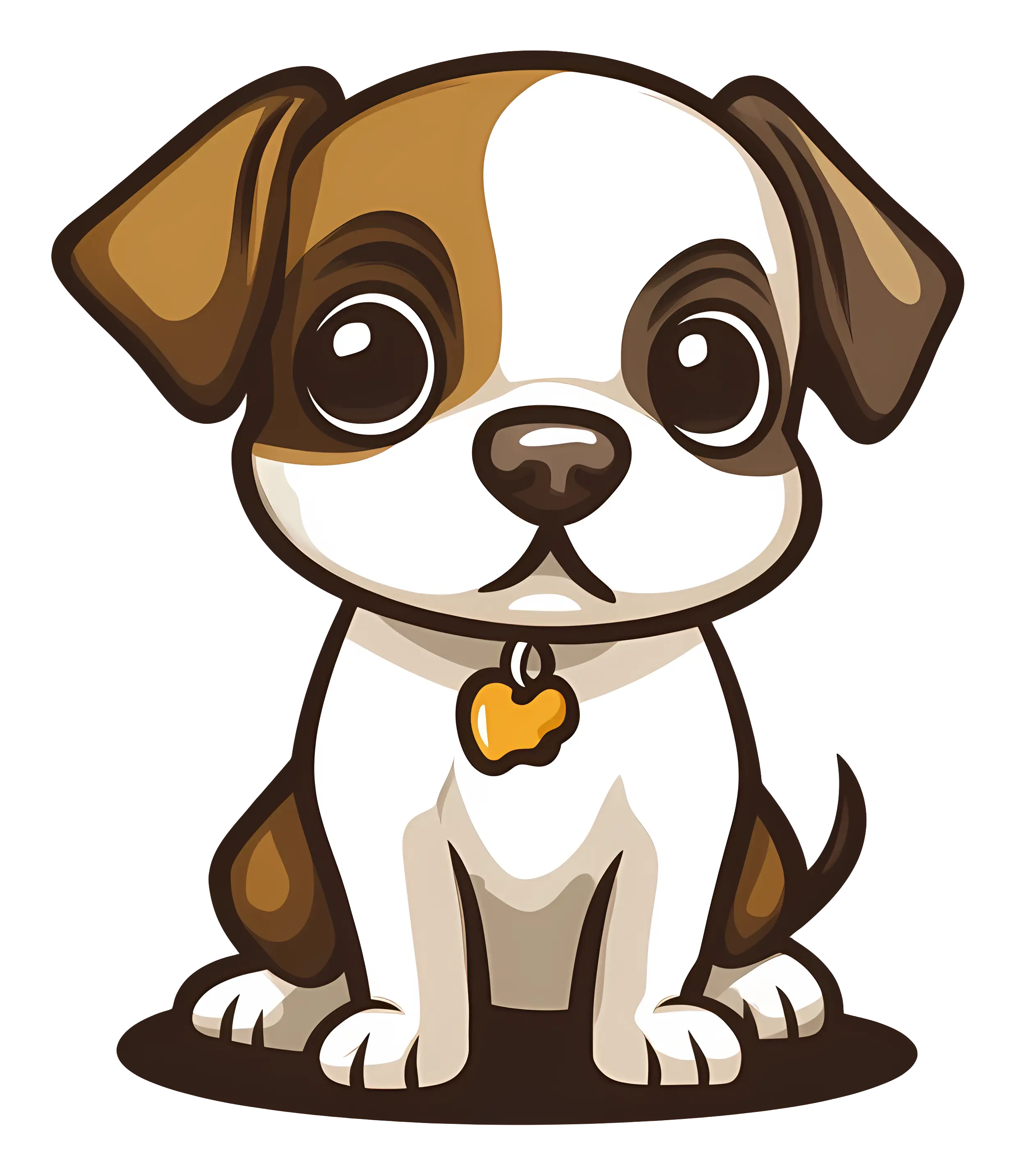 Cute Cartoon Puppy