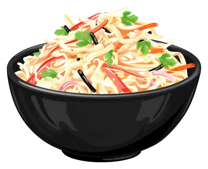 Bowl of Fresh Salad with Colorful Vegetables