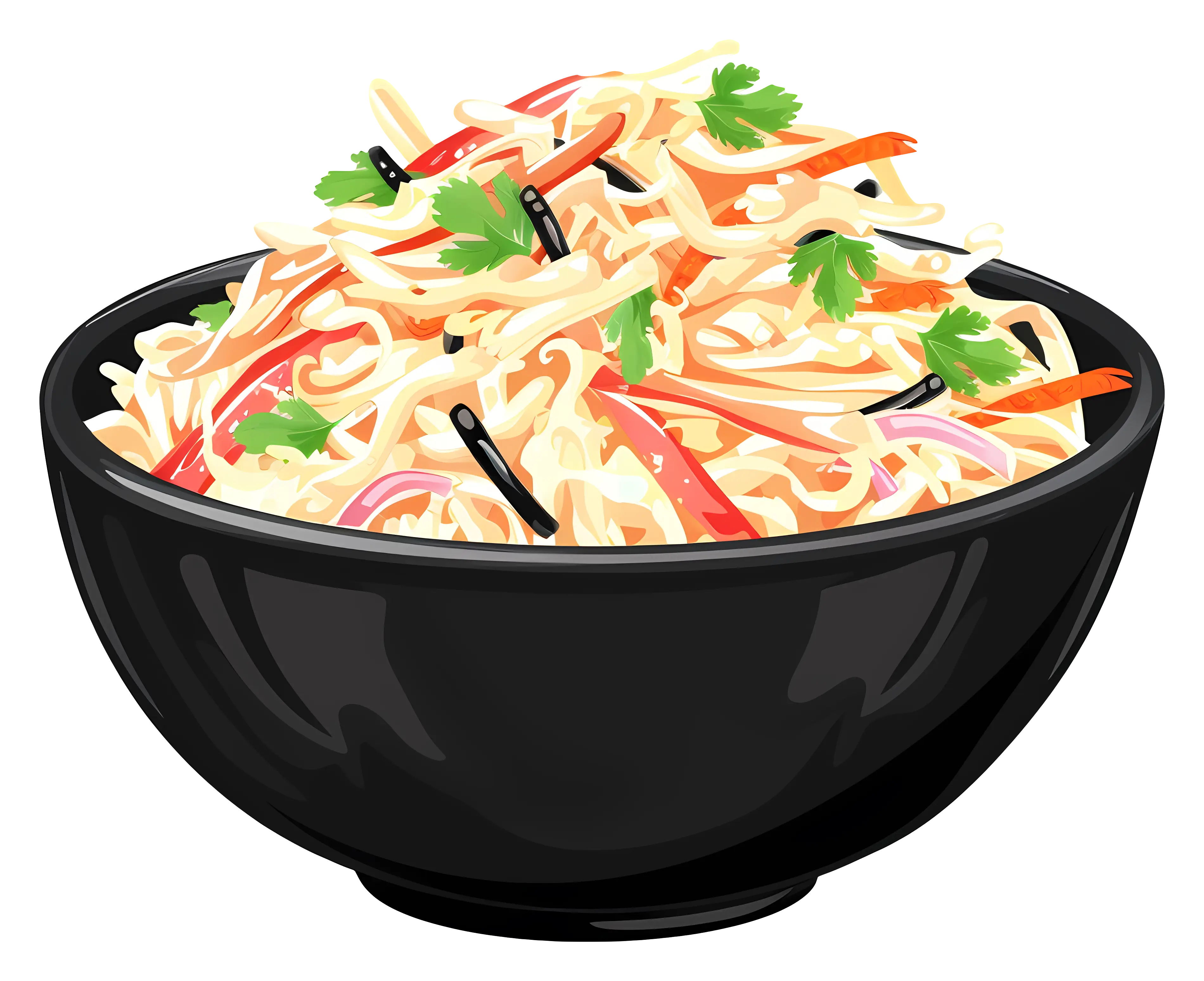 Bowl of Fresh Salad with Colorful Vegetables