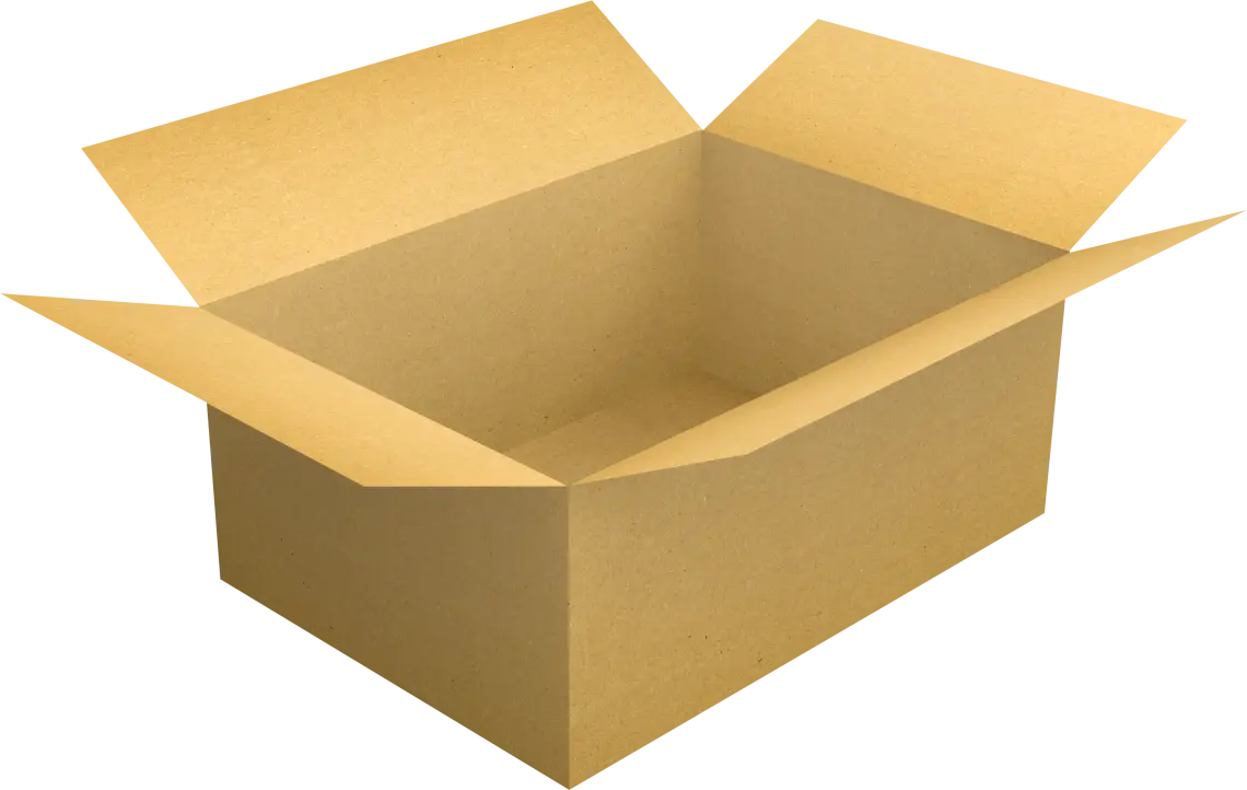 Open Cardboard Box Illustration