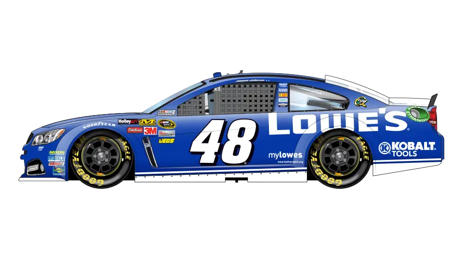 Blue Racing Car with Number 48 Design