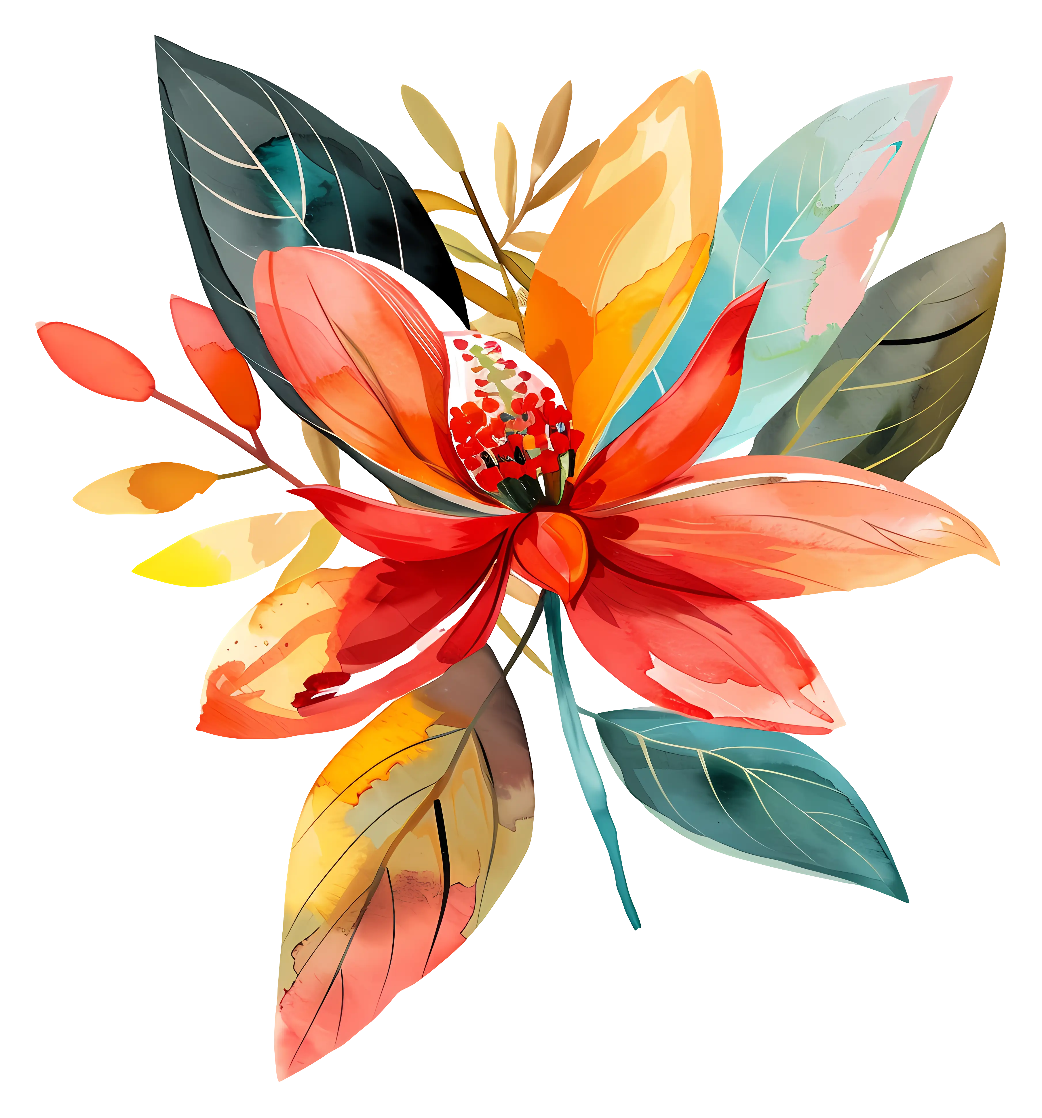 Bright Floral Bouquet with Vibrant Colors