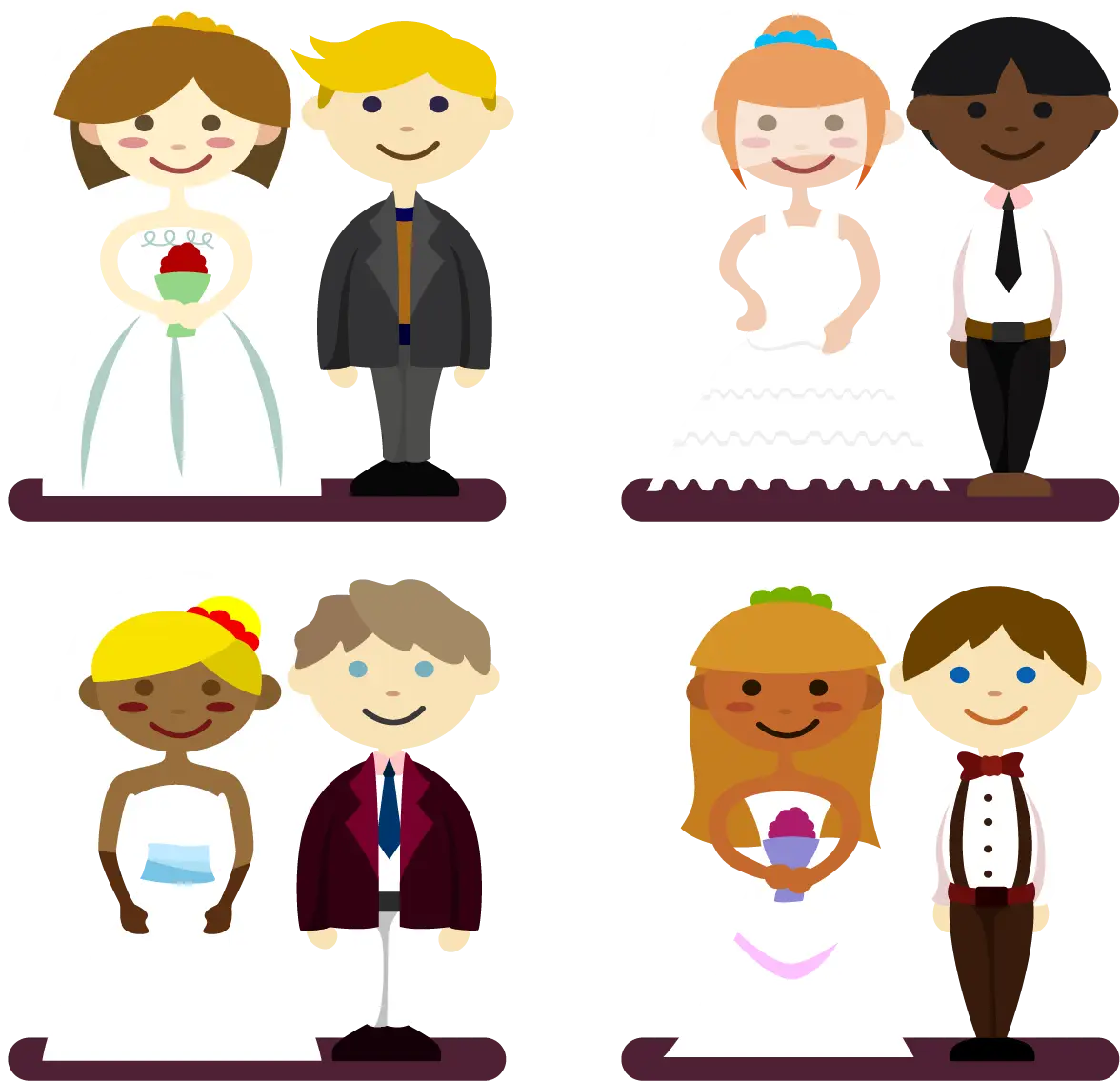 Cute Wedding Couples