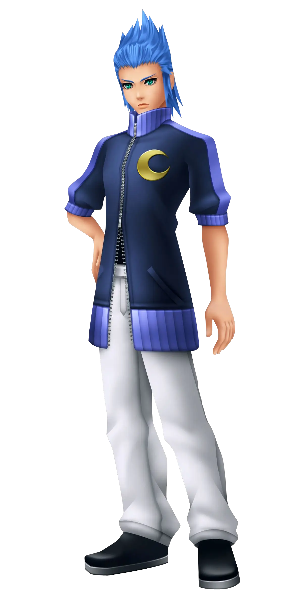 Kingdom Hearts Character with Blue Hair