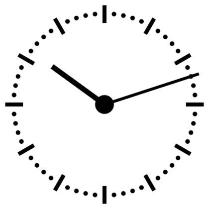 Minimalist Analog Clock with Dots